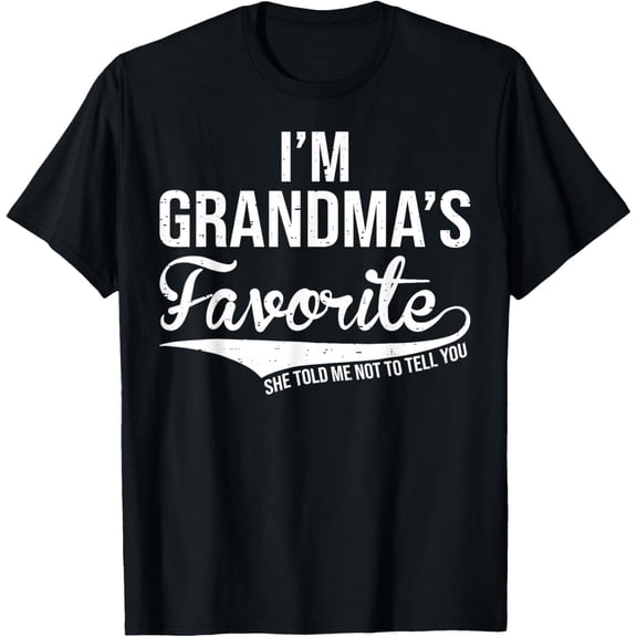 Funny Grandma's Favorite Grandson Mens T-Shirt