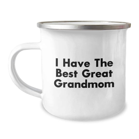 Funny Grandmom Camping Mug, I Have The Best Great Grandmom, Gifts from Family, for Birthday Unique Gifts