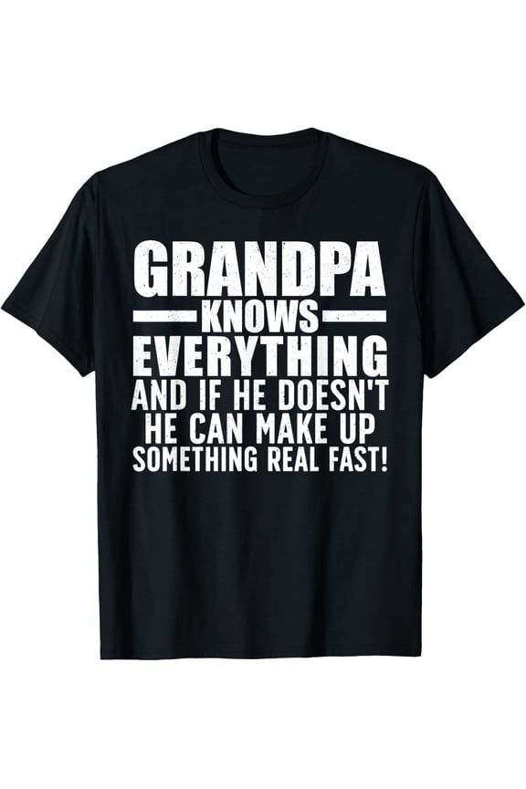 Funny Grandpa Art For Grandpa Men Grandfathers Day Papi T-ShirtMen and women, White Black T-shirt, size: Extra large S-734XL