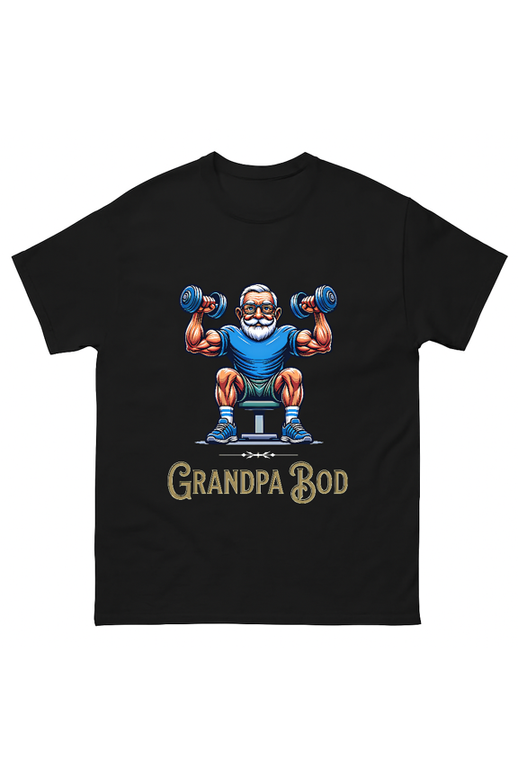 Funny Grandpa Bod Humorous Weightlifter Gym Gift Unisex T-Shirt V14472