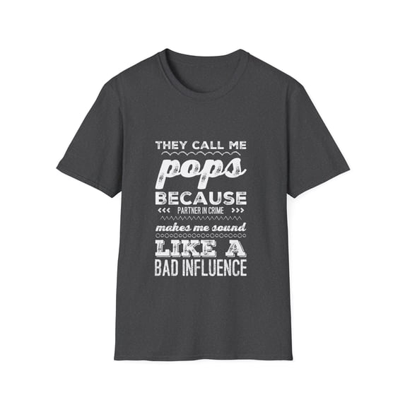 Funny Grandpa Partner Men Graphic Chalkboard Tshirt