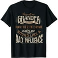 thumbnail image 1 of Funny Grandpa, Partner in Crime Phrase, Granddad Humor T-Shirt, 1 of 3