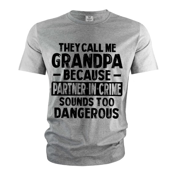 Funny Grandpa Shirt Grandfather Gifts Humor Joke Shirt Grandpa Birthday Gift Tee (3X-Large Grey)