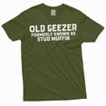 thumbnail image 1 of Funny Grandpa Tee Shirt Grandfather Shirt Old Man Shirt Men Humorous Saying Gift Tee (Medium Military Green), 1 of 6
