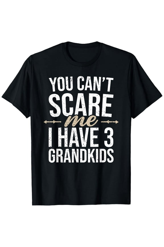 Funny Grandparent Graphic T-Shirt | “Can’t Scare Me I Have Grandkids” Print Unisex Tee