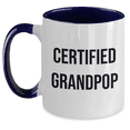 thumbnail image 1 of Funny Grandpop Gifts from Friends and Family - Certified Grandpop Two Tone Coffee Mug for Father's Day, 1 of 4