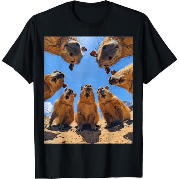 Funny Graphic Capybara Vintage Design T-Shirt, Unisex T-Shirt
