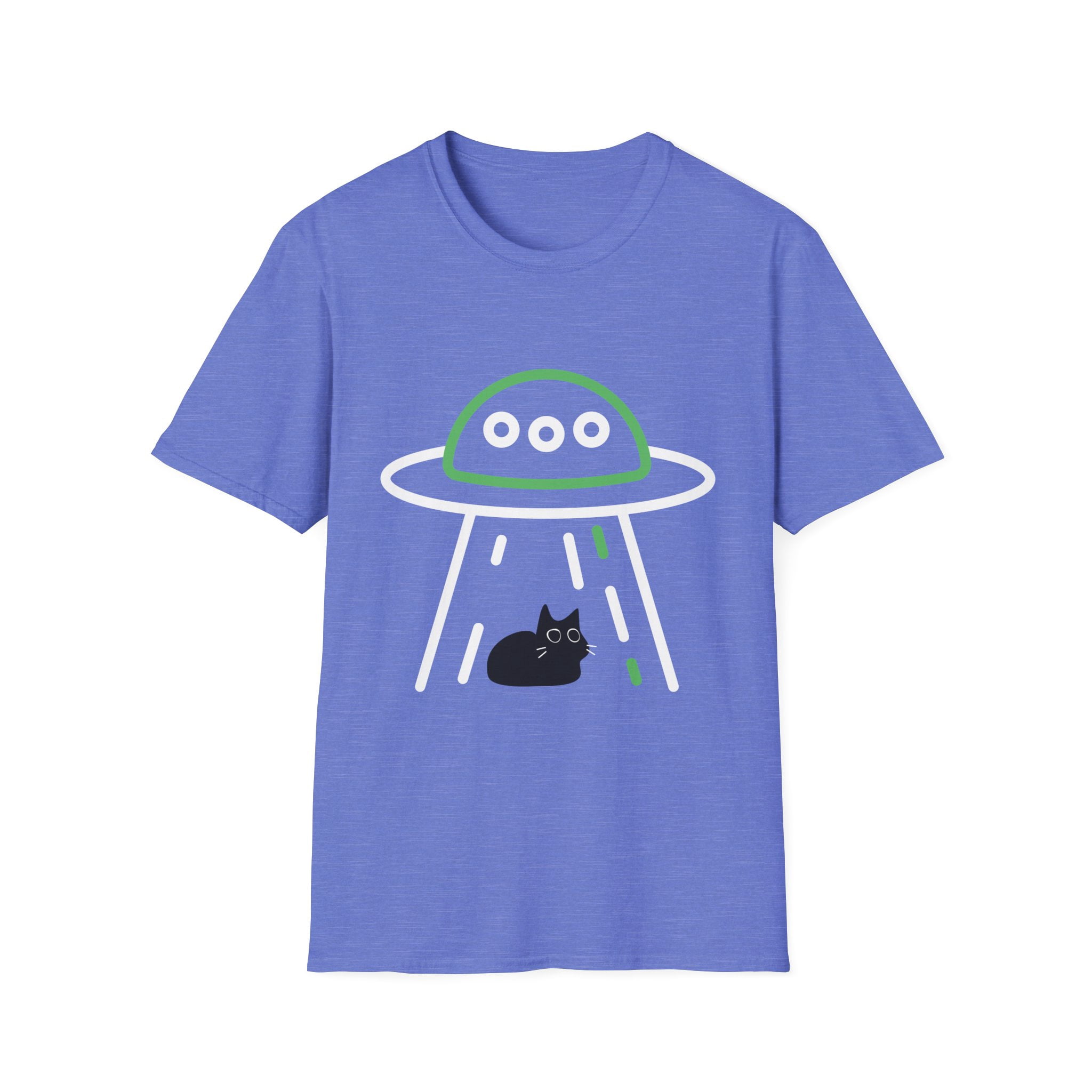 Funny Graphic Cat Knife UFO Alien Abduction Women Men | Novelty Graphic ...