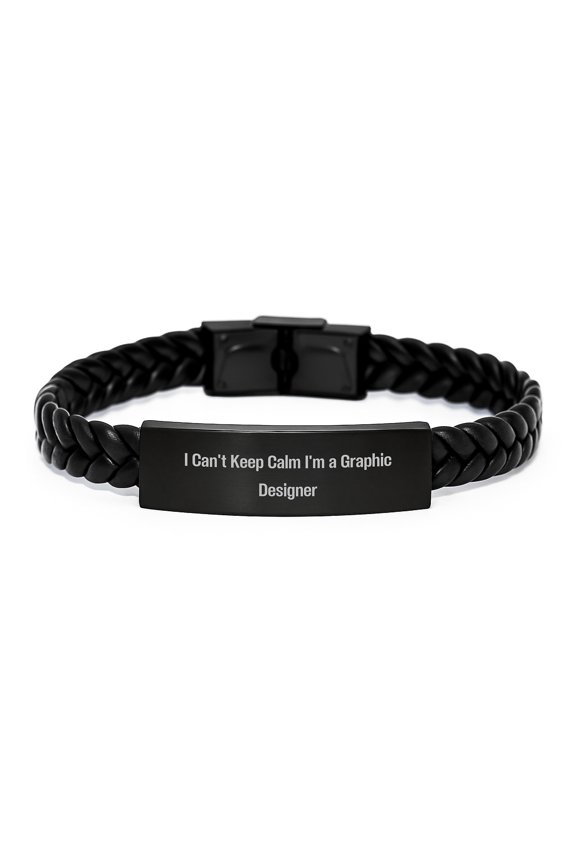 Funny Graphic Designer Interlaced Leather Braclet Gifts from Friends to Graphic Designer on Graduation Unique Gifts