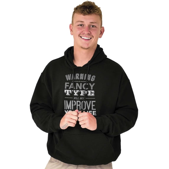 Funny Graphic Designer Warning Joke Unisex Plus Fleece Graphic Hoodie Brisco Brands 2X