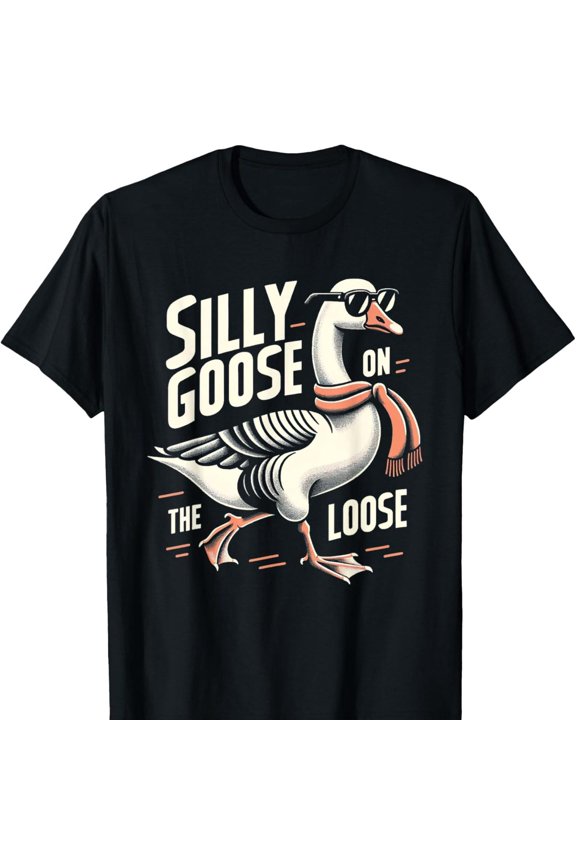 Funny Graphic Shirts Wo Duck Silly Goose On The Loose T-Shirt