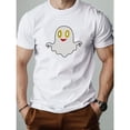 thumbnail image 1 of Funny Graphic T-Shirt Soft Crew Neck Tee Top Breathable Casual Streetwear Short Sleeve White S-5XL, 1 of 5
