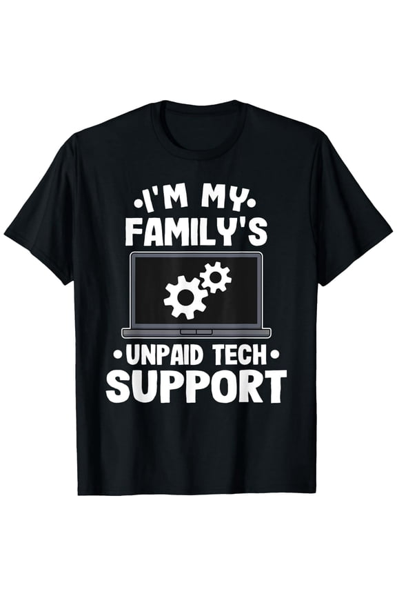 Funny Graphic T-Shirt for Men Computer Engineer Tech Support Theme