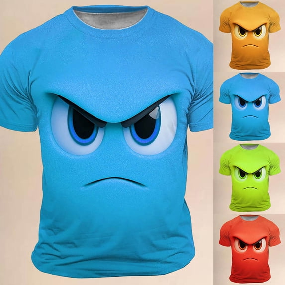 Funny Graphic T Shirts for Men Casual Breathable Crew Holiday Tee Tops Quick Dry Active Athletic Men's Summer Shirts