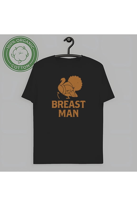 Funny Graphic Tee - Breast Man Design