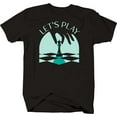 thumbnail image 1 of Funny Graphic Tee Let's Play Chess Shirt Large Black, 1 of 2