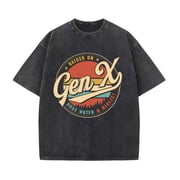 Funny Graphic Tee,Tops HasGen Xthemed Graphic,Round Neck Regular Fit T-shirts, SizeS-2XL