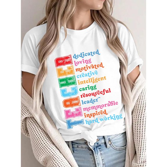 Funny Graphic Tee,Tops Has Inspiring Slogon,Round Neck Regular Fit T-shirts, Size(S-5XL)