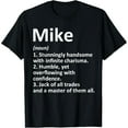 thumbnail image 1 of Funny Graphic Tee,Tops Has"Mike"Letter Pattern,Round Neck Regular Fit T-shirts, Size(S-5XL), 1 of 5
