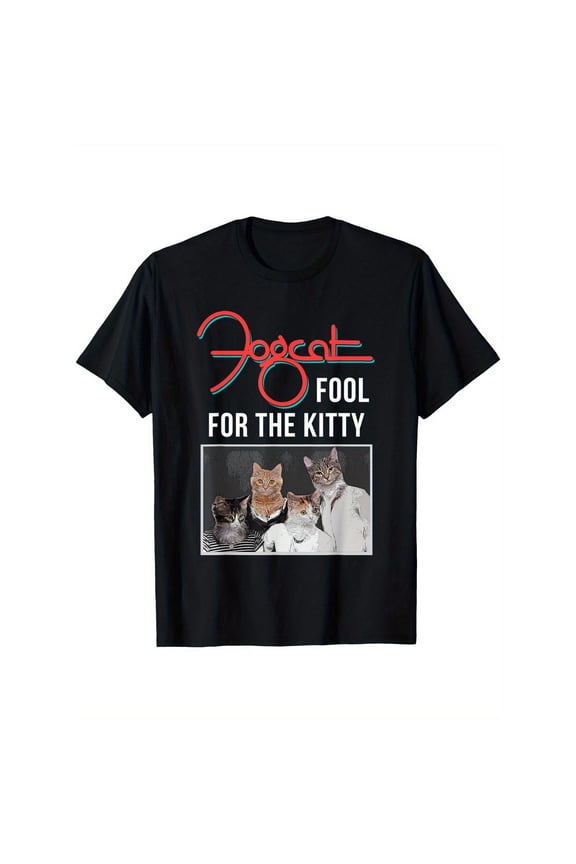 Funny Graphic Tee,Tops Has Vibrant Printed Rock Music Design With Kittens Graphic,Round Neck Regular Fit T-shirts, Size(S-5XL)