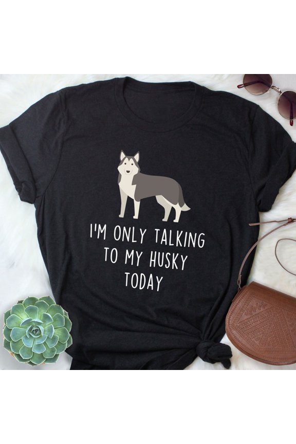 Funny Gray Husky Dog Lover Siberian Pet Furry Fandom Tee Tshirt,for men and women up to 5XL