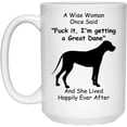 thumbnail image 1 of Funny Great Dane Gifts For Women Wise Woman Gift Christmas 2022 White Coffee Mug 15oz, 1 of 5