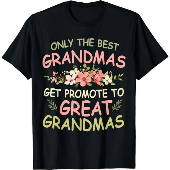 Funny Great Grandma Promotion Floral Women Gift Short Sleeve Graphic T-Shirt