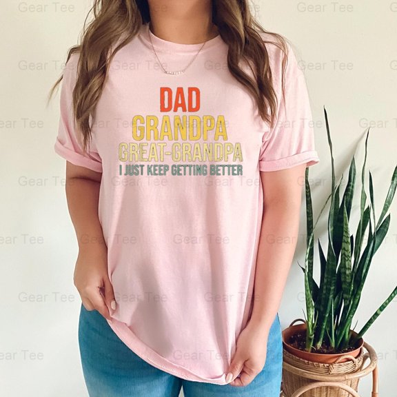 Funny, Great Grandpa, Fathers Day, Cute, Gift, Idea, Family, Humor, Grandfather T-Shirt Unisex, up to 5XL
