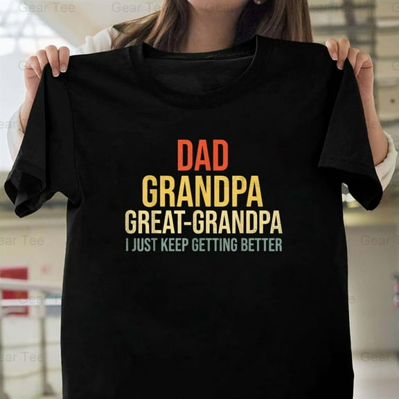 Funny, Great Grandpa, Fathers Day, Cute, Gift, Idea, Family, Humor, Grandfather T-Shirt Unisex, up to 5XL