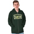 thumbnail image 1 of Funny Greatest Farter I Mean Father Zip Hoodie Sweatshirt Men Brisco Brands 4X, 1 of 6