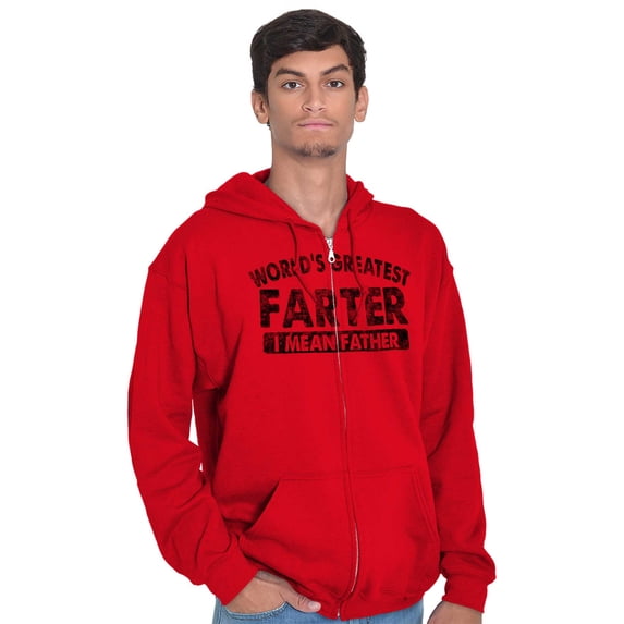 Funny Greatest Farter I Mean Father Zip Hoodie Sweatshirt Men Brisco Brands M
