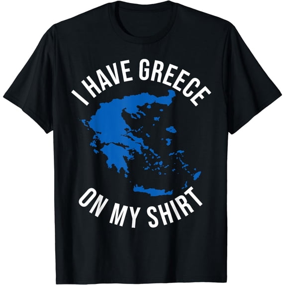 Funny Greece Map Hellenes Citizenship Race Greek Hellenic T-Shirt