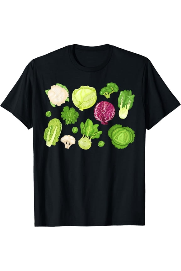 Funny Green Vegetables Cute Healthy Salad Food Love Veggies T-Shirt