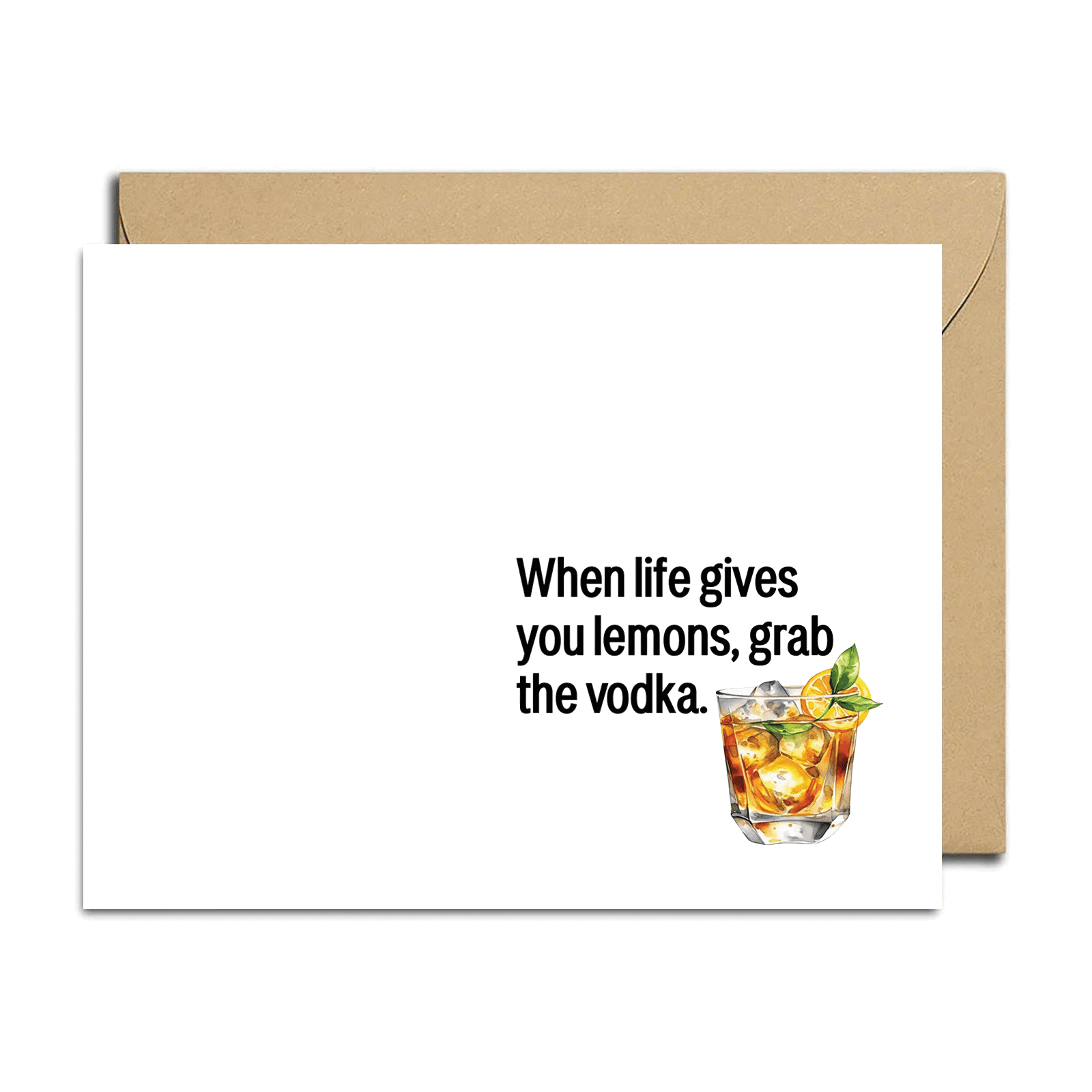 Funny Vodka Kitchen Towel - 'When Life Gives You Lemons Grab The Vodka & Call The Girls' Absorbent Tea Towel