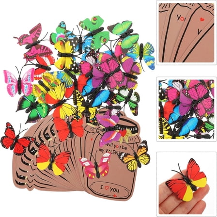 Funny Greeting Valentine Exchange Cards,Love Bug Card Bulk 6 Different Bugs Toy,Valentines Day Gifts for Kids,For Classroom, Kids Valentine's Day Cards For School Exchange