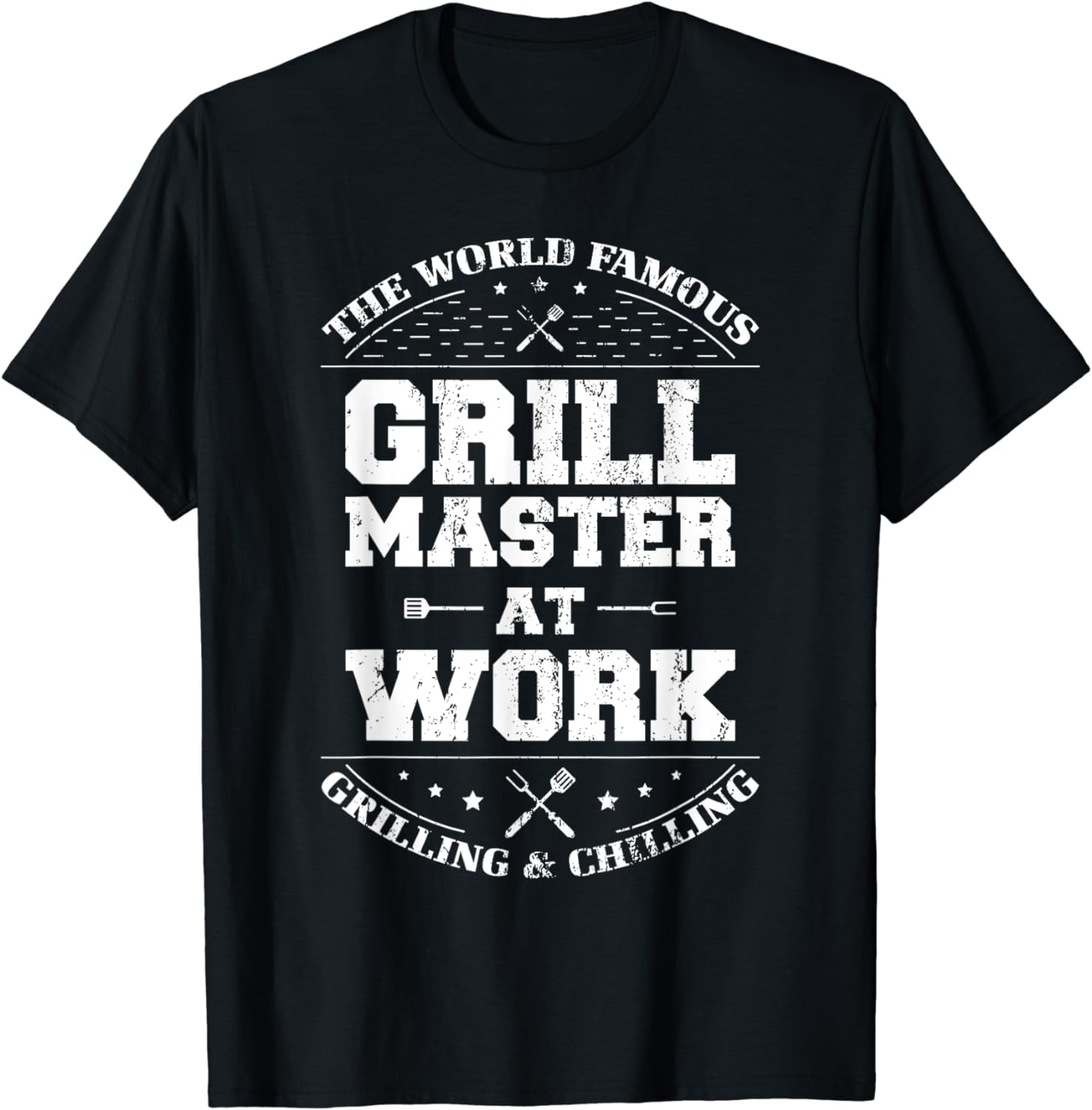 Funny Grill Master BBQ Chef Smoked Meat Lover Gift Barbecue TShirt