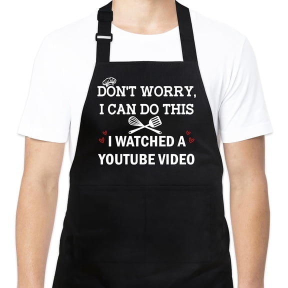 Funny Grilling Aprons For Men - Men’s Funny Apron for Dad Husband Chef Cooking Grilling BBQ, Gifts for Father''s Day
