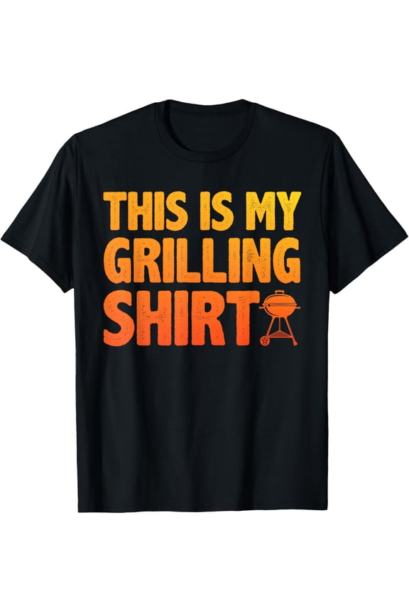 Funny Grilling Art For Men Women Barbecue Meat Smoking BBQ T-Shirt