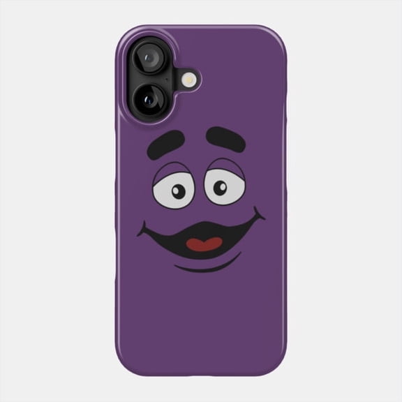 Funny 'Grimace McDonalds Purple Cartoon Meme' Graphic H1514 Premium Case for iPhone 17 16 15 14 13 12 11 Pro Max – Unisex Design