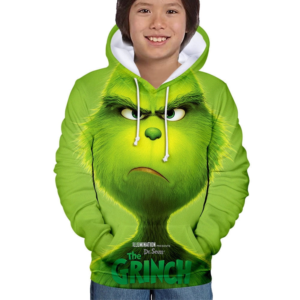 Funny Grinch Christmas Sweater For Boys and Girls,The 3D HoodieCool