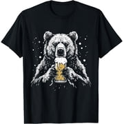 Funny Grizzly Bear Camping Party T-Shirt