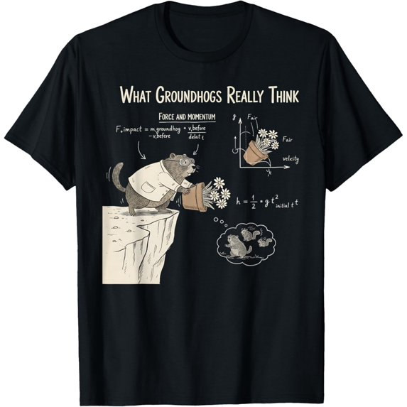 Funny Groundhog Day What Groundhogs Really Think Men Women T-Shirt