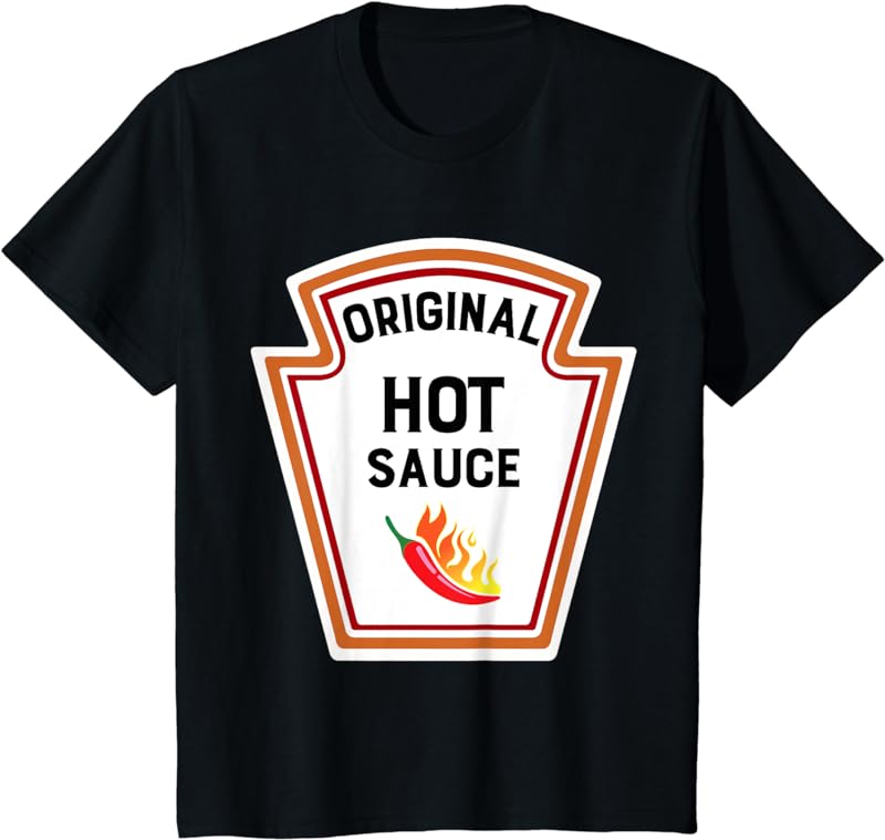 Funny Group Condiments Halloween Costume Original Hot Sauce TShirt