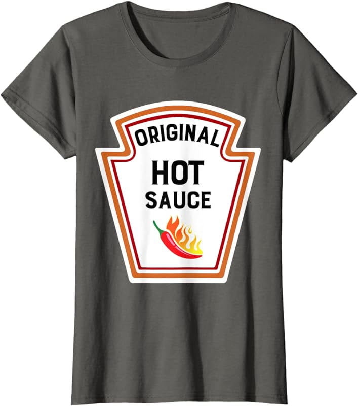 Funny Group Condiments Halloween Costume Original Hot Sauce TShirt