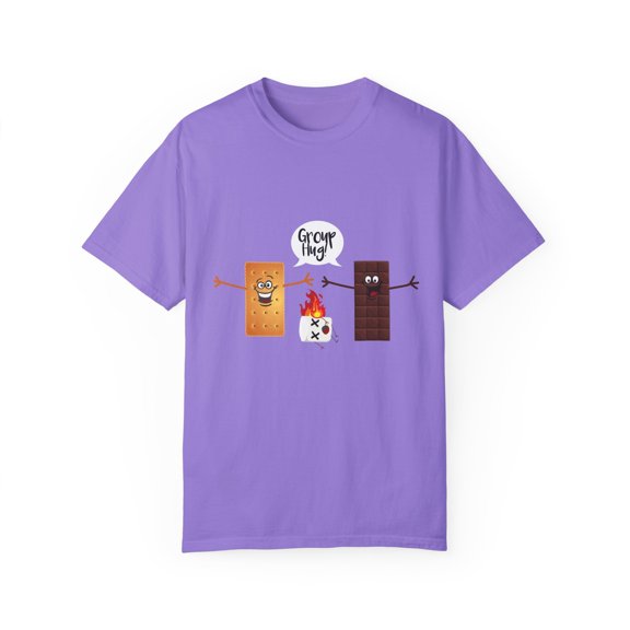 Funny Group Hug Smores Chocolate Marshmallow Unisex Garment-Dyed T-shirt