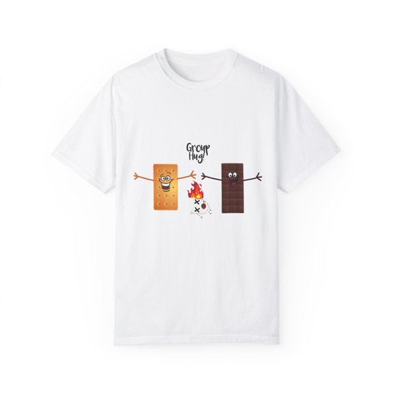 Funny Group Hug Smores Chocolate Marshmallow Unisex Garment-Dyed T-shirt