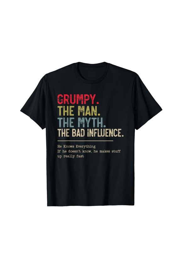 Funny Grumpy Grandpa Quote T-Shirt - Perfect Gift for Family Humor Lovers