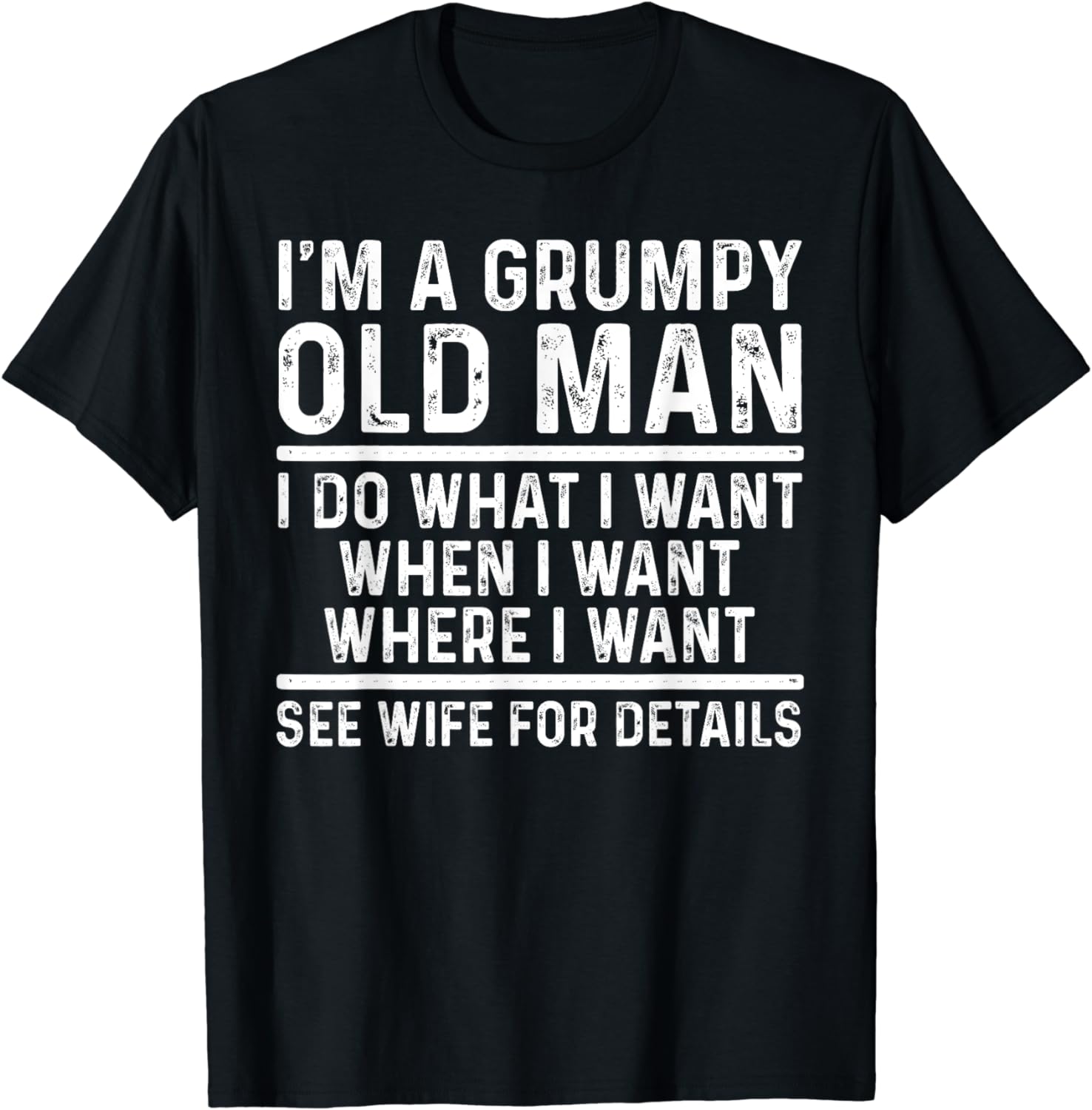 Funny Grumpy Old Man Design For Grandpa Men Elderly Old Man T-Shirt ...