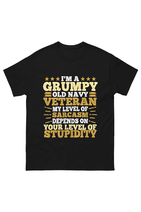 Funny Grumpy Old Navy Veteran Patriotic Veteran Day Unisex T-Shirt V17048
