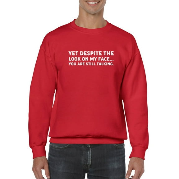 Funny Grumpy Quote Sweatshirt Men -GoatDeals Designs, Male 3X-Large
